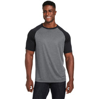 Unisex Zone colorblock Raglan T-Shirt - ATH HT SP DK NV - XS(D0102H7ZZ98)