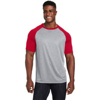 Unisex Zone colorblock Raglan T-Shirt - ATH HT SP DK NV - XS(D0102H7ZZE8)