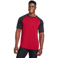 Unisex Zone colorblock Raglan T-Shirt - ATH HT SP DK NV - XS(D0102H7ZZRT)