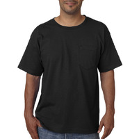 Adult Short-Sleeve T-Shirt with Pocket - BLAcK - S(D0102H7MRUT)