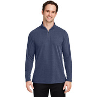 Mens Fusion chromaSoftPique Quarter-Zip - BLAcK - S(D0102H7ZJN6)