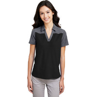 Ladies Fusion chromaSoft colorblock Polo - cARBON cRBN HTH - XS(D0102H7Z87P)
