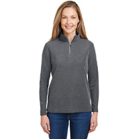 Ladies Fusion chromaSoftPique Quarter-Zip - BLAcK - XS(D0102H7Zc48)