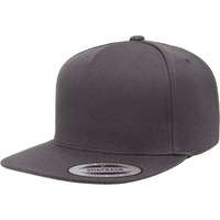 Adult 5-Panel Structured Flat Visor classic Snapback cap - BLAcK - OS(D0102H7N738)
