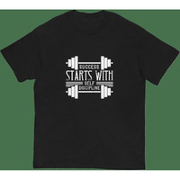 T-shirt Success Start with self discipline(D0102H73XIJ)