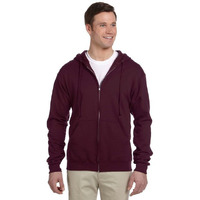 Adult 8 oz NuBlend Fleece Full-Zip Hooded Sweatshirt - ASH - 3XL(D0102HI3DIW)