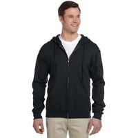 Adult 8 oz NuBlend Fleece Full-Zip Hooded Sweatshirt - ASH - 3XL(D0102HI3DBU)