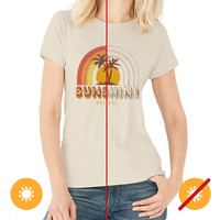 Women Crew Tee - Sunshine - Beige by DelSol for Women - 1 Pc T-Shirt (XL)