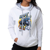 NASCAR Hooded Sweatshirt - Kevin Harvick - 4 White by DelSol for Women - 1 Pc T-Shirt (L)