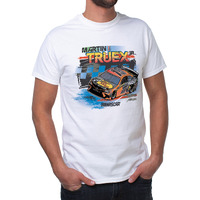 NASCAR Mens Classic Crew Tee - Martin Truex Jr - 2 White by DelSol for Men - 1 Pc T-Shirt (S)