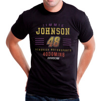 NASCAR Mens Classic Crew Tee - Jimmie Johnson - 2 Black by DelSol for Men - 1 Pc T-Shirt (2XL)