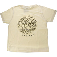 Kids Crew Tee - Fish Scene - Natural by DelSol for Kids - 1 Pc T-Shirt (YL)