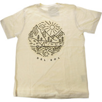 Kids Crew Tee - Fish Scene - Natural by DelSol for Kids - 1 Pc T-Shirt (YS)