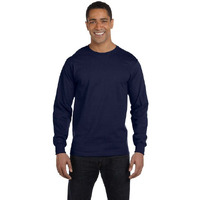Mens 52 oz comfortSoft cotton Long-Sleeve T-Shirt - WHITE - S(D0102H7KTV6)