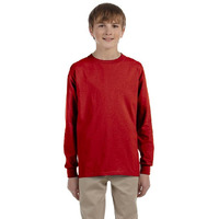 Youth DRI-POWER AcTIVE Long-Sleeve T-Shirt - FOREST gREEN - S(D0102HI3Y37)