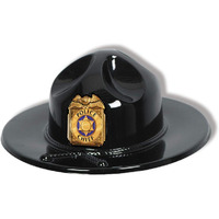 24-Pack Black Plastic Trooper Hats: Stylish, Durable, and Sun-Protective