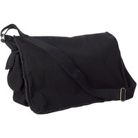 Authentic Pigment 1908 Pigment-Dyed Raw-Edge Messenger Bag