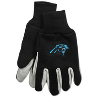 Carolina Panthers Two Tone Adult Size Gloves
