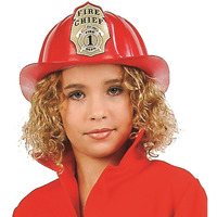 FIREMAN's HELMET (RED)-PLASTIC