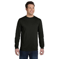 Mens 55 oz 100% Organic cotton classic Long-Sleeve T-Shirt - BLAcK - S(D0102H7ZgF6)