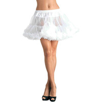 PLUS SIZE PETTICOAT 1X-2X WHITE