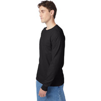 Hanes 5596 Mens Authentic-T Long-Sleeve Pocket T-Shirt