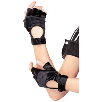 Fingerless motercycle glove O/S BLACK