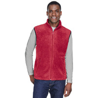 Adult 8 oz Fleece Vest - SAFETY ORANgE - S(D0102H76K8J)