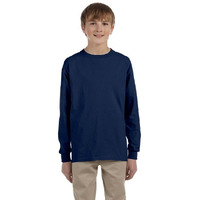 Youth DRI-POWER AcTIVE Long-Sleeve T-Shirt - FOREST gREEN - S(D0102HI3Y3g)