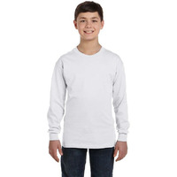 Youth Authentic-T Long-Sleeve T-Shirt - BLAcK - XS(D0102H2HX6V)