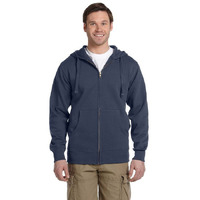 Mens OrganicRecycled Full-Zip Hooded Sweatshirt - BLAcK - 2XL(D0102H7ZgIJ)