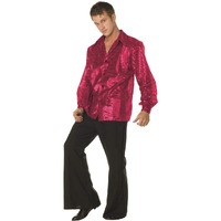 Mens 70's Disco Inferno Blue M