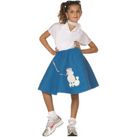 POODLE SKIRT W/SHIRT-BL-LGE