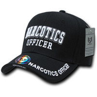 DeLuxe Law Enf. Caps, Narcotics, Black