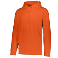 Augusta Sportswear Wicking Fleece Hooded Sweatshirt - Orange, XL
