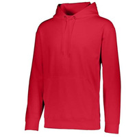 Augusta Sportswear Wicking Fleece Hooded Sweatshirt - Red, M
