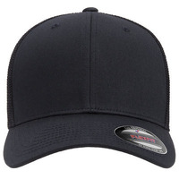 Adult 6-Panel Trucker cap - BLAcK - OS(D0102H7N5PT)