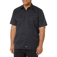 Red Kap Utility Short Sleeve Work Shirt - Black, XL