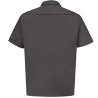 Red Kap Utility Short Sleeve Work Shirt - Charcoal, L