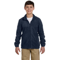 Youth 8 oz Full-Zip Fleece - SAFETY YELLOW - S(D0102H76TNJ)