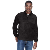 Adult 8 oz Quarter-Zip Fleece Pullover - BLAcK - S(D0102H7YH42)