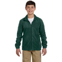 Youth 8 oz Full-Zip Fleece - SAFETY YELLOW - S(D0102H76TW8)