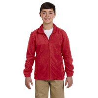 Youth 8 oz Full-Zip Fleece - SAFETY YELLOW - S(D0102H76TK2)