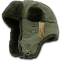 Aviator Hats, Olive, L_XL