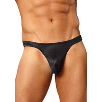 Satin Bong Thong Black LXL(D0102H5gM4W)