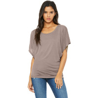 Ladies Flowy Draped Sleeve Dolman T-Shirt - BLAcK - S(D0102H7WHQX)