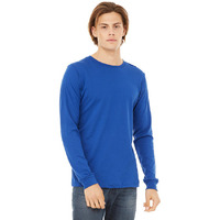 Unisex Jersey Long-Sleeve T-Shirt - RED - S(D0102H7WP8P)