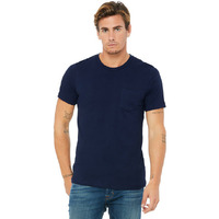 Mens Jersey Short-Sleeve Pocket T-Shirt - BLAcK - S(D0102H7W3IJ)