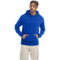 Adult Powerblend Pullover Hooded Sweatshirt - ROYAL BLUE HTHR - S(D0102HI3BPA)