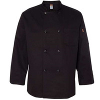 Chef Designs Black Traditional Chef Coat - Black, XL